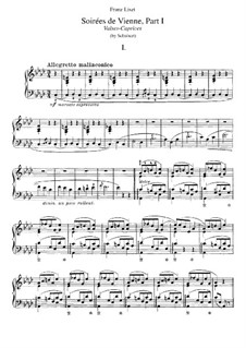 Soirees de Vienne. Transkription über Themen von Schubert, S.427: Nr.1-5 by Franz Liszt
