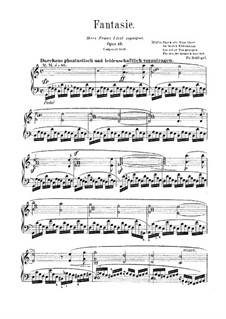 Fantasie in C-Dur, Op.17: Für Klavier by Robert Schumann