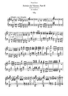 Soirees de Vienne (Walzer-Capricen), Teil II. Klaviertranskription auf Thema von Schubert, S.427 No.6-9