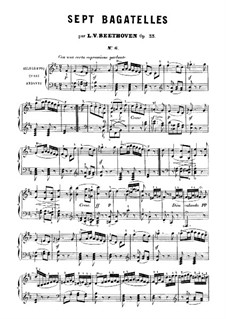 Bagatelle in D-Dur, op.33 No.6