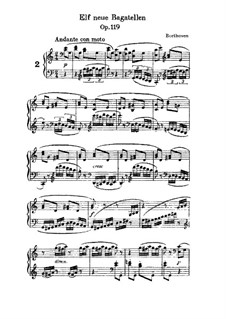 Elf neue Bagatellen, Bagatelle in C-Dur, op.119 No.2