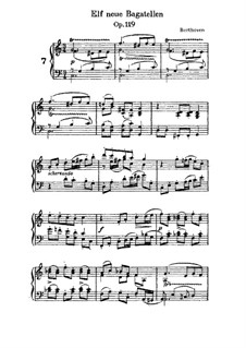Elf neue Bagatellen, Bagatelle in С-Dur, op.119 No.7