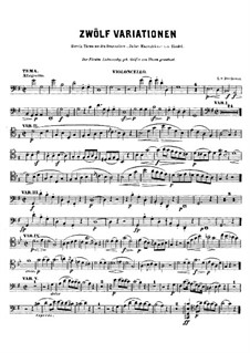 12 variationen uber ein Thema aus den Oratorium Judas Maccabaeus (Cello)