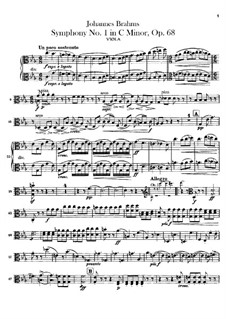 Sinfonie Nr.1 – Bratschenstimme, Op.68