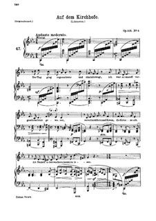 Auf dem Kirchhofe (c-moll), Op.105 No.4
