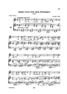 Immer leiser wird mein Schlummer (d-moll), Op.105 No.2