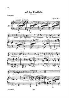 Auf dem Kirchhofe (d-moll), Op.105 No.4
