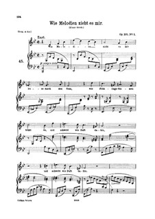 Wie Melodien zieht es mir (B-dur), Op.105 No.1