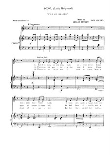 Song (Lady Holyrood) 'I've an Inkling' from Musical Comedy 'Florodora'