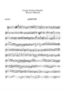 Xerxes – Violinstimme I, HWV 40