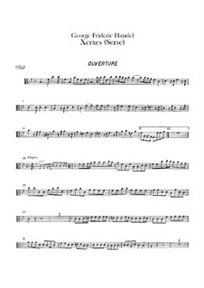 Xerxes – Bratschenstimme, HWV 40