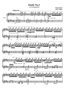 Etüde No.3 'La Campanella' aus Grandes Etudes de Paganini