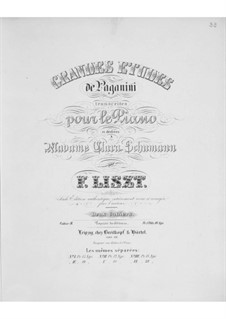 Große Etüden nach Paganini, Nr.4-6, S.141