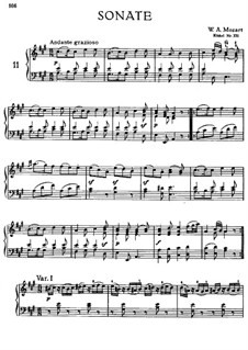 Sonate Nr.11 in A-Dur für Klavier, K.331