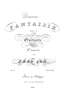 Fantasia No.2 in A Major, Op.4: Für Gitarre by Fernando Sor