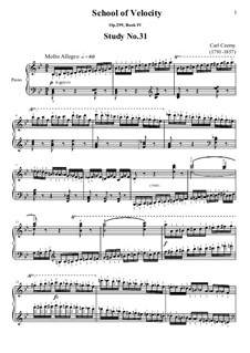 Schule der Geläufigkeit (Heft IV), Op.299