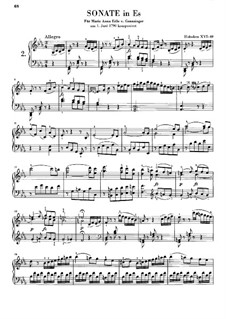 Sonate Nr.59 für Klavier, Hob.XVI:49