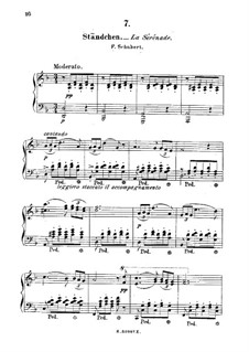 Schwanengesang. Ständchen, für Klavier, D.957 No.4