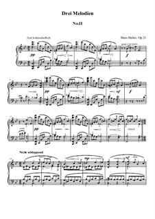 Melodie No.2 aus Drei Melodien, Op.21 No.2