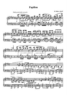 Papillon aus Acht Klavierstücken, Op.85 No.3
