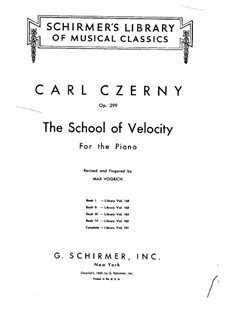 Die Schule der Geläufigkeit, Nr.1-5, Op.299