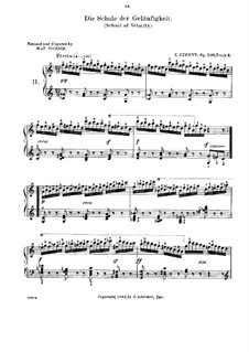 Die Schule der Geläufigkeit, Nr.11-13, Op.299