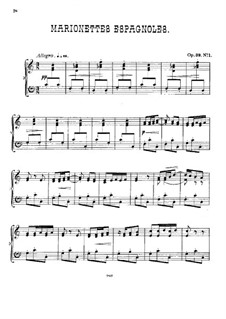 Six Miniatures for Piano, Op.39: Vollsammlung by César Cui