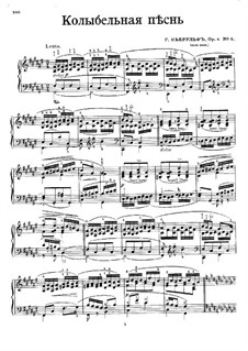 Wiegenlied für Klavier, Op.4 No.3