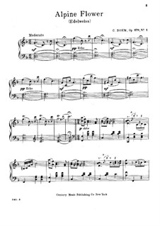 Alpine Blume. Edelweiß, Op.279 No.1: Alpine Blume. Edelweiß by Carl Böhm