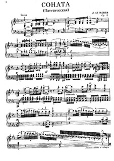 Sonate Nr.8 für Klavier. Teil I, Op.13