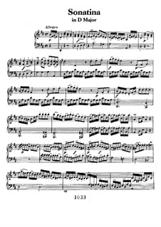 Sonatine in D-Dur für Klavier