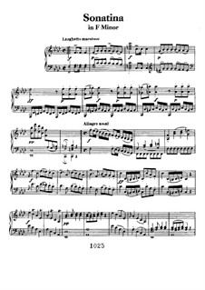 Sonatine in f-Moll für Klavier