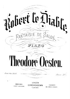 Fantasie zum Thema aus der Oper 'Robert le diable' (G. Meyerbeer)