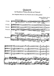Klavierquintett, Op.34