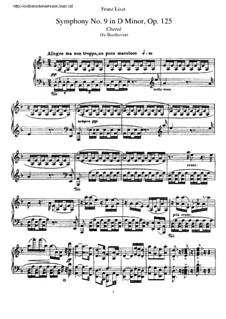 Symphony No.9 (arranged for piano), Op.125