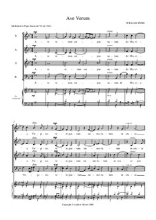 Ave Verum - for SATB