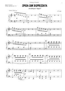 Sposa son disprezzata... (D Minor)