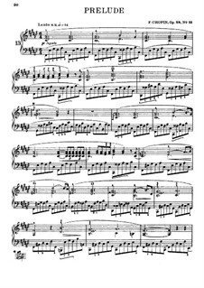 Präludium in Fis-Dur für Klavier, Op.28 No.13