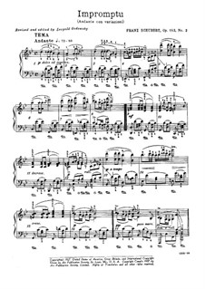 Impromptu Nr.3 in B-Dur für Klavier, D.935 Op.142