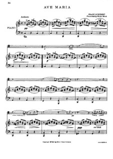 Ave Maria, für Cello und Klavier