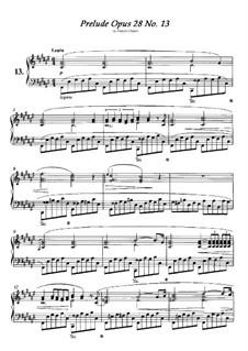 Präludium Nr.13 in Fis-Dur, Op.28