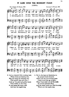 It Came upon the Midnight Clear: Für gemischten Chor by Richard Storrs Willis