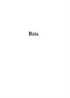 Streichquintett in f-Moll – Bratschenstimme, Op.34