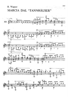 Tannhäuser. Marsch, für Gitarre, WWV 70