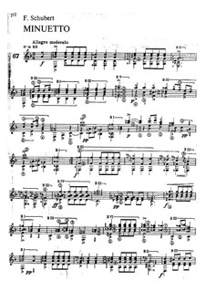 Menuett, für Gitarre, Op.78