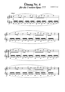 Übung Nr.4 für Klavier, Op.777