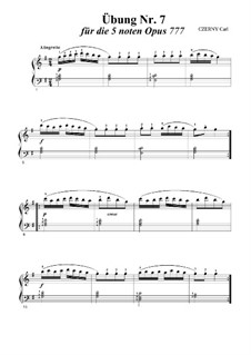 Übung Nr.7 für Klavier, Op.777