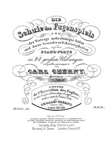 Die Schule des Fugenspiel, Op.400: Die Schule des Fugenspiel by Carl Czerny
