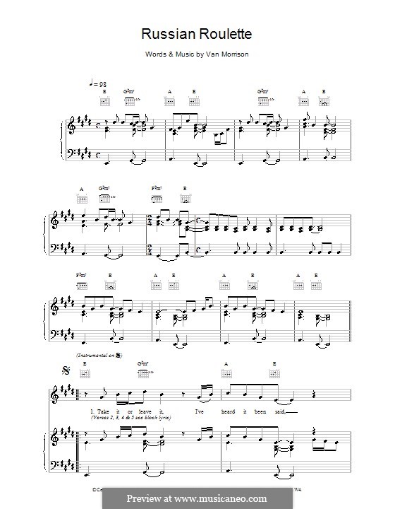 Russian roulette van morrison