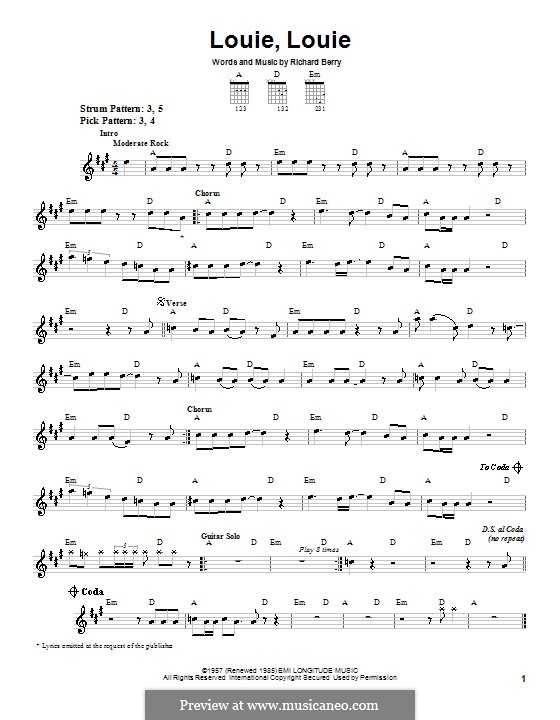 an analysis of richard berrys song louie louie Rumor: the lyrics to the song 'louie, louie' are really obscene “louie louie” was the creation of richard berry, a los angeles sideman,. an analysis of richard berrys song louie louie Rumor: the lyrics to the song 'louie, louie' are really obscene “louie louie” was the creation of richard berry, a los angeles sideman,.